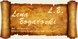 Lena Bogaroški vizit kartica